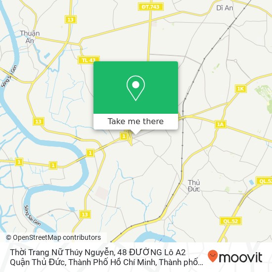 Bản đồ Thời Trang Nữ Thúy Nguyễn, 48 ĐƯỜNG Lô A2 Quận Thủ Đức, Thành Phố Hồ Chí Minh