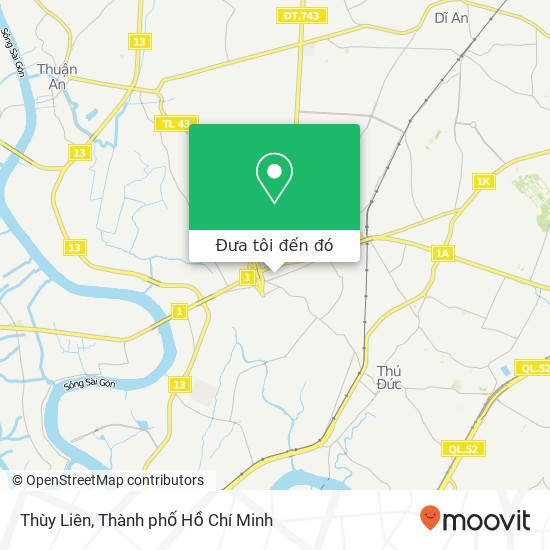 Bản đồ Thùy Liên, ĐƯỜNG Lô A1 Quận Thủ Đức, Thành Phố Hồ Chí Minh