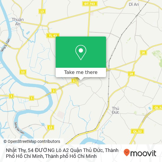 Bản đồ Nhật Thy, 54 ĐƯỜNG Lô A2 Quận Thủ Đức, Thành Phố Hồ Chí Minh