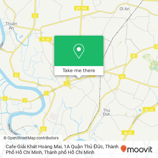 Bản đồ Cafe-Giải Khát Hoàng Mai, 1A Quận Thủ Đức, Thành Phố Hồ Chí Minh