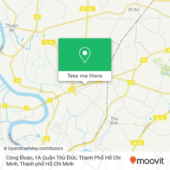 Bản đồ Công Đoàn, 1A Quận Thủ Đức, Thành Phố Hồ Chí Minh