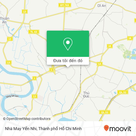 Bản đồ Nhà May Yến Nhi, 187 ĐƯỜNG Tam Châu Quận Thủ Đức, Thành Phố Hồ Chí Minh