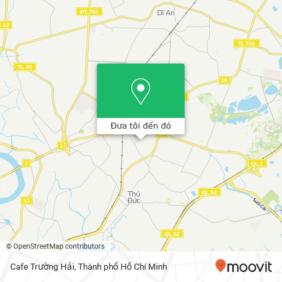 Bản đồ Cafe Trường Hải, ĐƯỜNG Số 5 Xã An Bình, Huyện Dĩ An