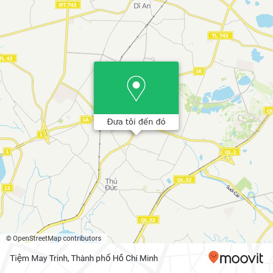Bản đồ Tiệm May Trinh, HẺM 15 Đường Số 1 Quận Thủ Đức, Thành Phố Hồ Chí Minh