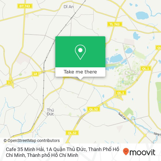 Bản đồ Cafe 35 Minh Hải, 1A Quận Thủ Đức, Thành Phố Hồ Chí Minh