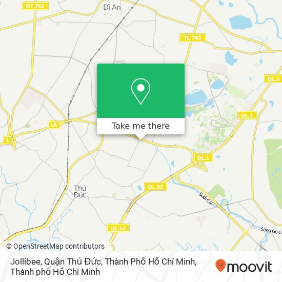Bản đồ Jollibee, Quận Thủ Đức, Thành Phố Hồ Chí Minh