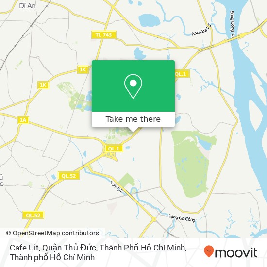 Bản đồ Cafe Uit, Quận Thủ Đức, Thành Phố Hồ Chí Minh