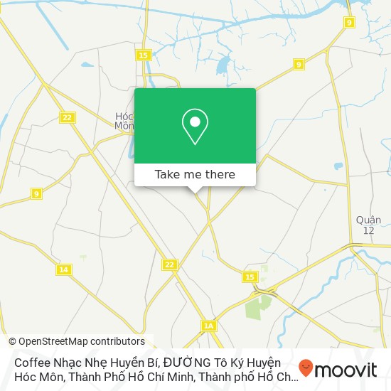 Bản đồ Coffee Nhạc Nhẹ Huyền Bí, ĐƯỜNG Tô Ký Huyện Hóc Môn, Thành Phố Hồ Chí Minh