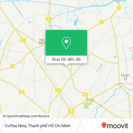 Bản đồ Coffee Nina, ĐƯỜNG Tô Ký Huyện Hóc Môn, Thành Phố Hồ Chí Minh