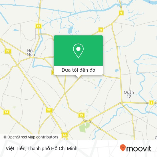 Bản đồ Việt Tiến, 134 ĐƯỜNG Nguyễn Ảnh Thủ Huyện Hóc Môn, Thành Phố Hồ Chí Minh