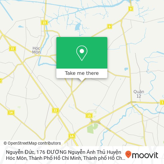 Bản đồ Nguyễn Đức, 176 ĐƯỜNG Nguyễn Ảnh Thủ Huyện Hóc Môn, Thành Phố Hồ Chí Minh
