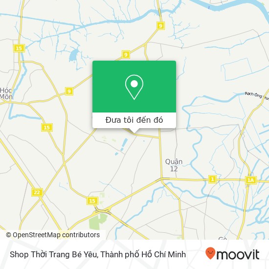 Bản đồ Shop Thời Trang Bé Yêu, 82 ĐƯỜNG Nguyễn Ảnh Thủ Quận 12, Thành Phố Hồ Chí Minh