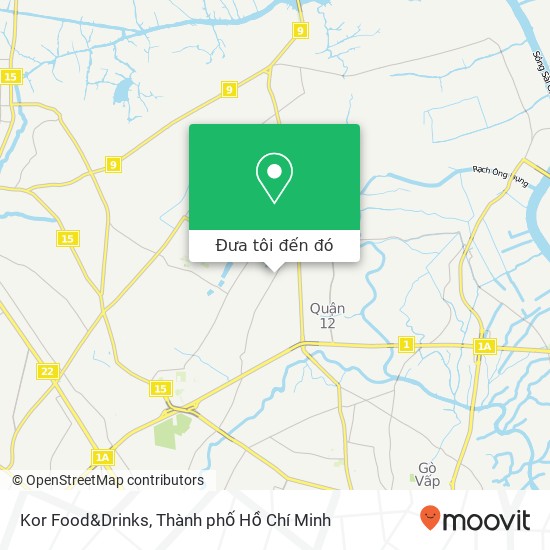 Bản đồ Kor Food&Drinks, HT 27 Quận 12, Thành Phố Hồ Chí Minh