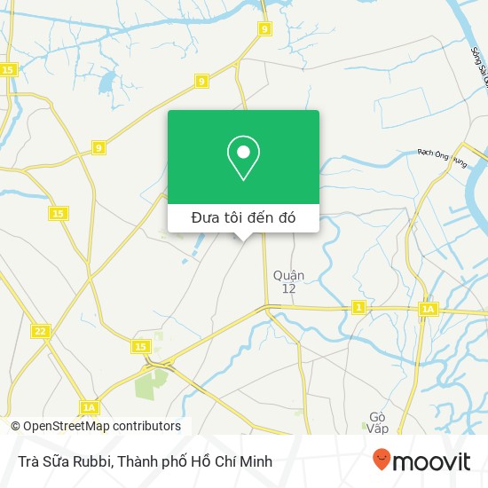 Bản đồ Trà Sữa Rubbi, ĐƯỜNG Nguyễn Thị Đặng Quận 12, Thành Phố Hồ Chí Minh