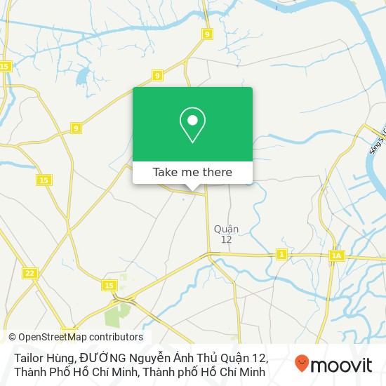 Bản đồ Tailor Hùng, ĐƯỜNG Nguyễn Ảnh Thủ Quận 12, Thành Phố Hồ Chí Minh