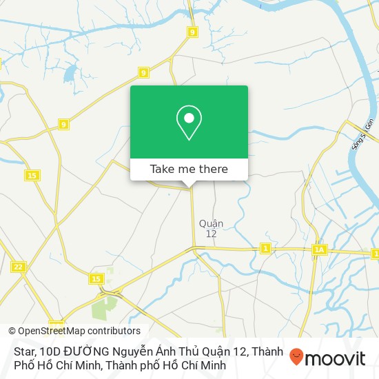 Bản đồ Star, 10D ĐƯỜNG Nguyễn Ảnh Thủ Quận 12, Thành Phố Hồ Chí Minh