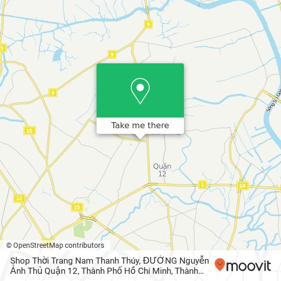 Bản đồ Shop Thời Trang Nam Thanh Thúy, ĐƯỜNG Nguyễn Ảnh Thủ Quận 12, Thành Phố Hồ Chí Minh