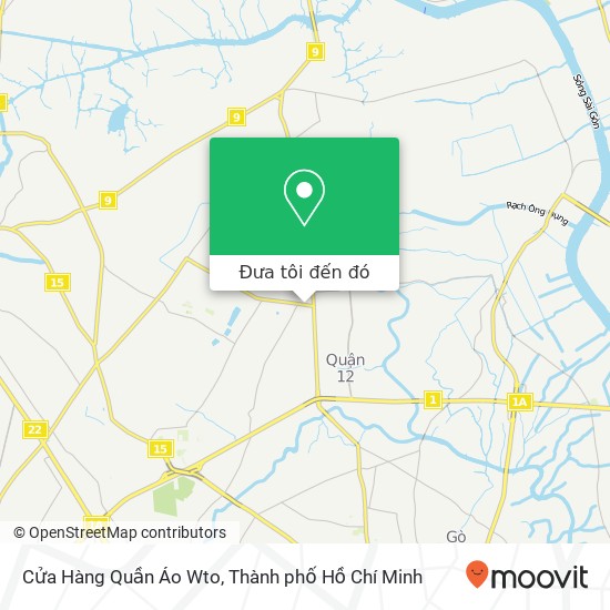 Bản đồ Cửa Hàng Quần Áo Wto, ĐƯỜNG Nguyễn Ảnh Thủ Quận 12, Thành Phố Hồ Chí Minh