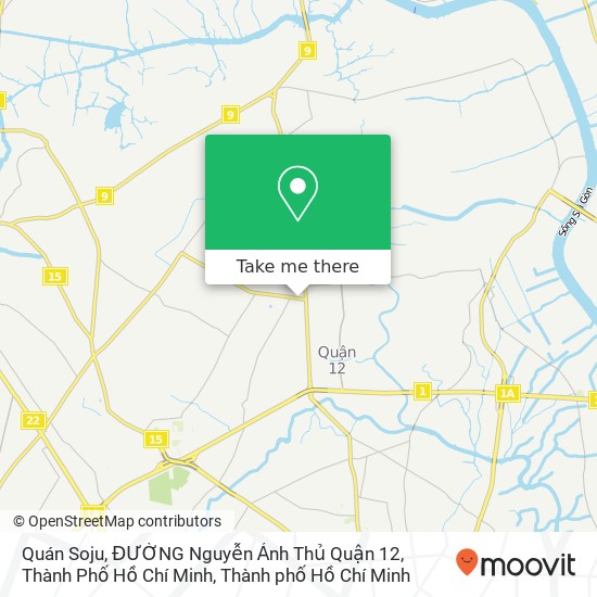 Bản đồ Quán Soju, ĐƯỜNG Nguyễn Ảnh Thủ Quận 12, Thành Phố Hồ Chí Minh