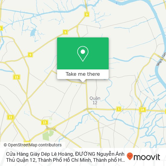 Bản đồ Cửa Hàng Giày Dép Lê Hoàng, ĐƯỜNG Nguyễn Ảnh Thủ Quận 12, Thành Phố Hồ Chí Minh