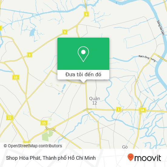 Bản đồ Shop Hòa Phát, ĐƯỜNG Nguyễn Ảnh Thủ Quận 12, Thành Phố Hồ Chí Minh