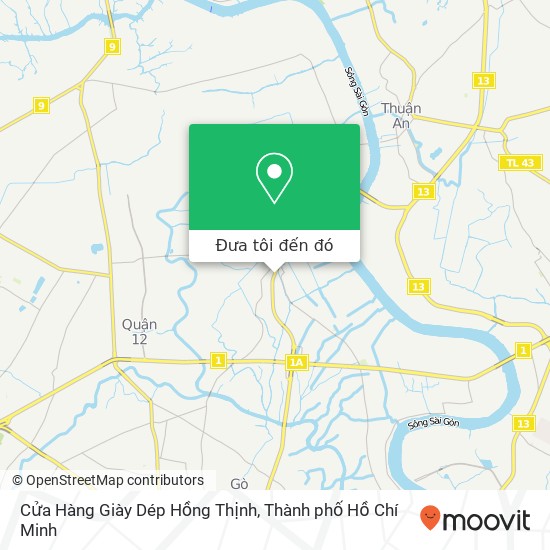 Bản đồ Cửa Hàng Giày Dép Hồng Thịnh, ĐƯỜNG Hà Huy Giáp Quận 12, Thành Phố Hồ Chí Minh