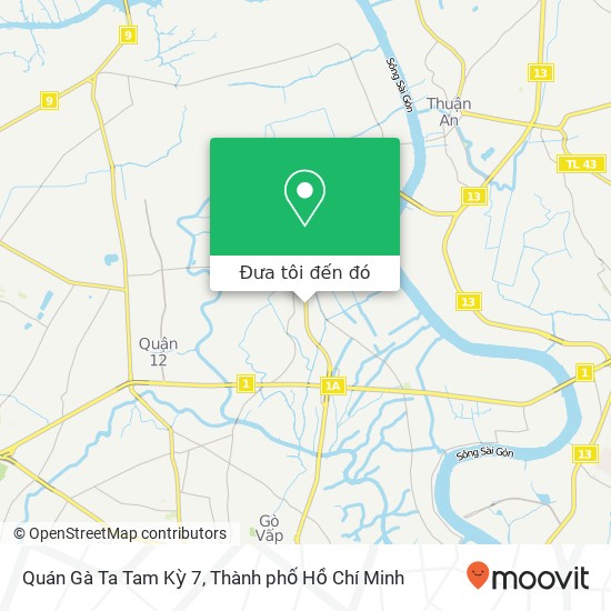 Bản đồ Quán Gà Ta Tam Kỳ 7, ĐƯỜNG Hà Huy Giáp Quận 12, Thành Phố Hồ Chí Minh