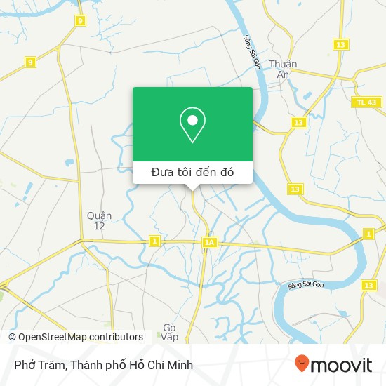 Bản đồ Phở Trâm, ĐƯỜNG Hà Huy Giáp Quận 12, Thành Phố Hồ Chí Minh