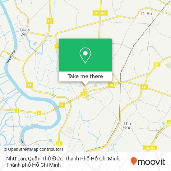 Bản đồ Như Lan, Quận Thủ Đức, Thành Phố Hồ Chí Minh