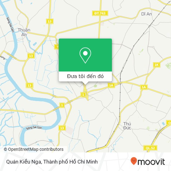 Bản đồ Quán Kiều Nga, ĐƯỜNG Bình Chiểu Quận Thủ Đức, Thành Phố Hồ Chí Minh