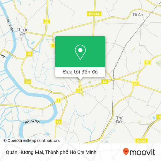 Bản đồ Quán Hương Mai, 28 ĐƯỜNG Bình Chiểu Quận Thủ Đức, Thành Phố Hồ Chí Minh