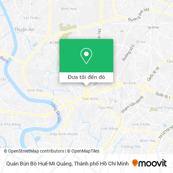 Bản đồ Quán Bún Bò Huế-Mì Quảng