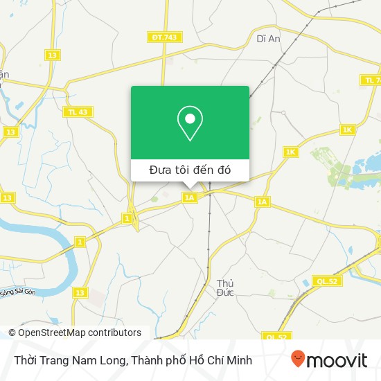 Bản đồ Thời Trang Nam Long, 241 ĐƯỜNG Lê Thị Hoa Quận Thủ Đức, Thành Phố Hồ Chí Minh