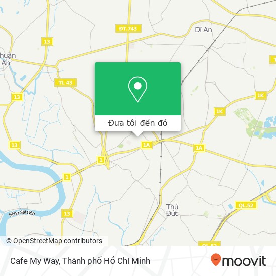 Bản đồ Cafe My Way, 58 ĐƯỜNG Số 13 Quận Thủ Đức, Thành Phố Hồ Chí Minh