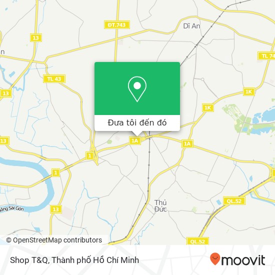 Bản đồ Shop T&Q, ĐƯỜNG Lê Thị Hoa Quận Thủ Đức, Thành Phố Hồ Chí Minh