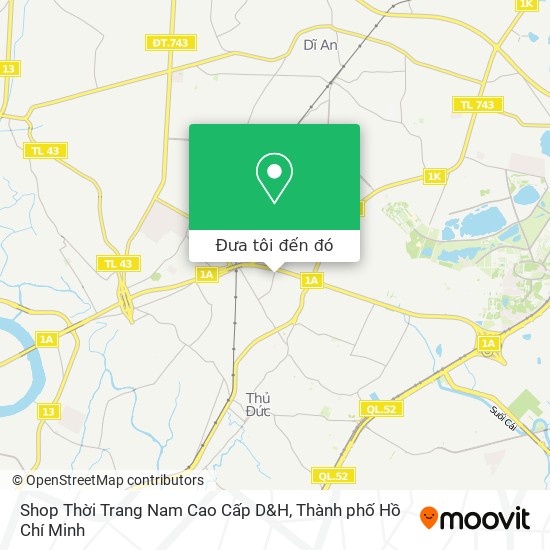 Bản đồ Shop Thời Trang Nam Cao Cấp D&H