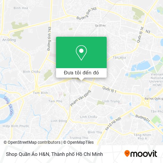 Bản đồ Shop Quần Áo H&N