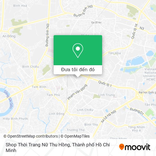 Bản đồ Shop Thời Trang Nữ Thu Hồng