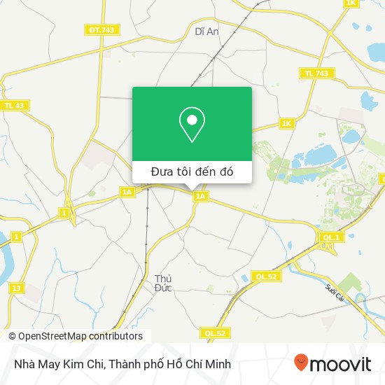 Bản đồ Nhà May Kim Chi, 1A Quận Thủ Đức, Thành Phố Hồ Chí Minh