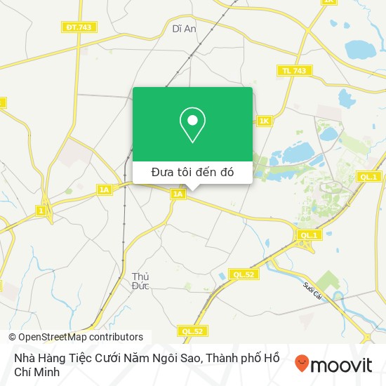 Bản đồ Nhà Hàng Tiệc Cưới Năm Ngôi Sao, ĐƯỜNG Số 4 Quận Thủ Đức, Thành Phố Hồ Chí Minh