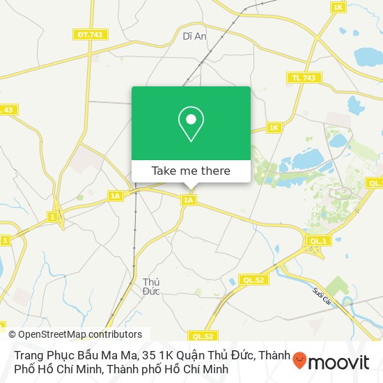 Bản đồ Trang Phục Bầu Ma Ma, 35 1K Quận Thủ Đức, Thành Phố Hồ Chí Minh