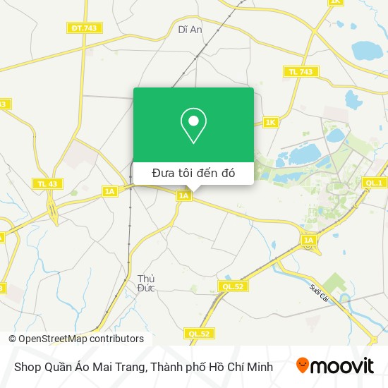 Bản đồ Shop Quần Áo Mai Trang