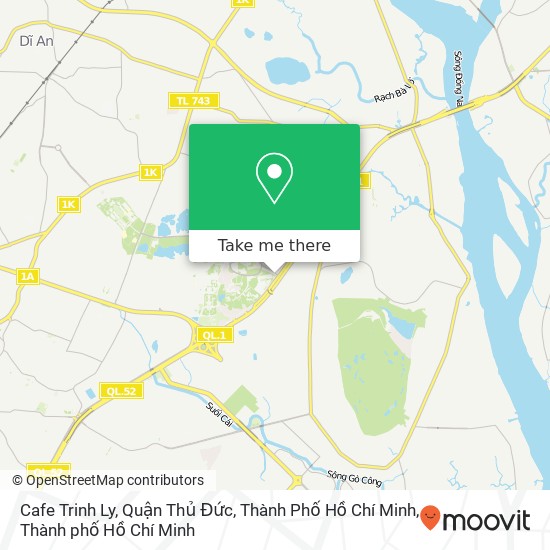Bản đồ Cafe Trinh Ly, Quận Thủ Đức, Thành Phố Hồ Chí Minh