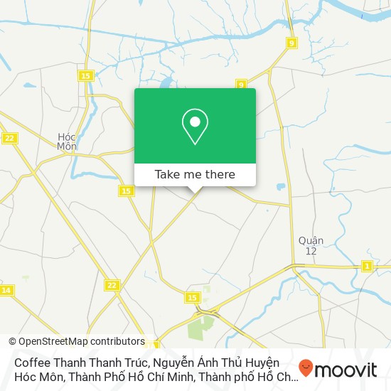 Bản đồ Coffee Thanh Thanh Trúc, Nguyễn Ảnh Thủ Huyện Hóc Môn, Thành Phố Hồ Chí Minh