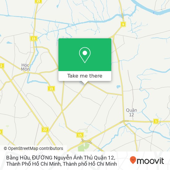 Bản đồ Bằng Hữu, ĐƯỜNG Nguyễn Ảnh Thủ Quận 12, Thành Phố Hồ Chí Minh