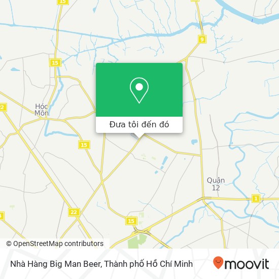 Bản đồ Nhà Hàng Big Man Beer, ĐƯỜNG Nguyễn Ảnh Thủ Quận 12, Thành Phố Hồ Chí Minh