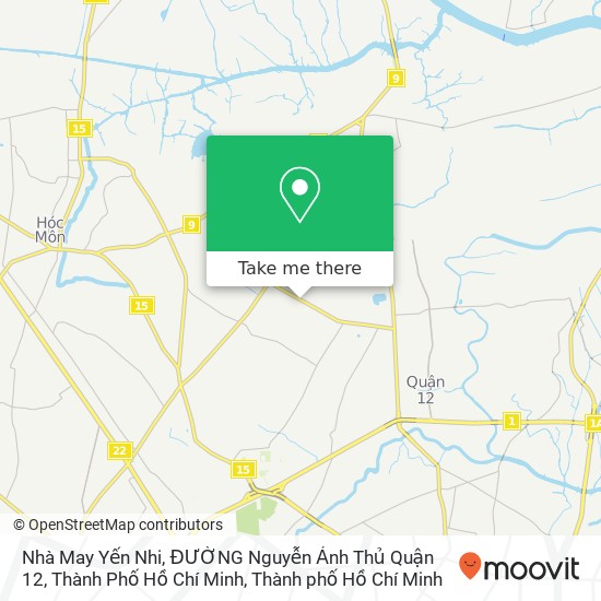 Bản đồ Nhà May Yến Nhi, ĐƯỜNG Nguyễn Ảnh Thủ Quận 12, Thành Phố Hồ Chí Minh