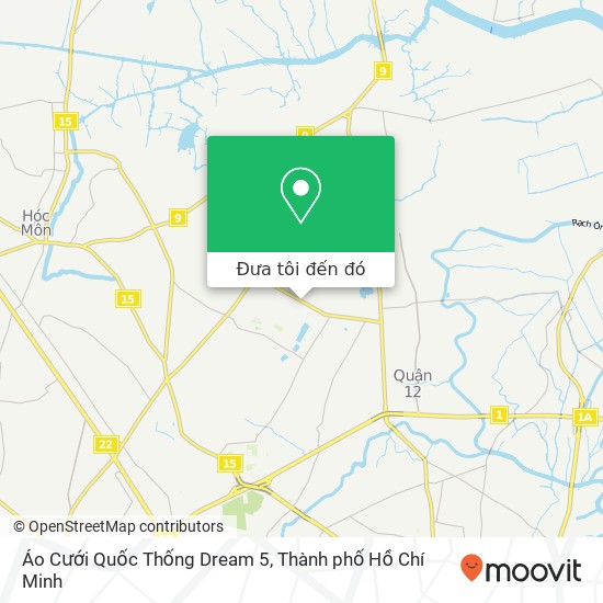 Bản đồ Áo Cưới Quốc Thống Dream 5, ĐƯỜNG Nguyễn Ảnh Thủ Quận 12, Thành Phố Hồ Chí Minh