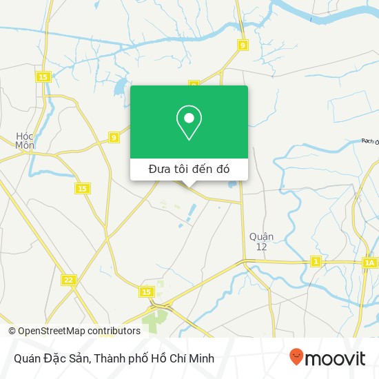 Bản đồ Quán Đặc Sản, ĐƯỜNG Nguyễn Ảnh Thủ Quận 12, Thành Phố Hồ Chí Minh