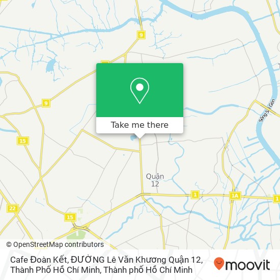 Bản đồ Cafe Đoàn Kết, ĐƯỜNG Lê Văn Khương Quận 12, Thành Phố Hồ Chí Minh